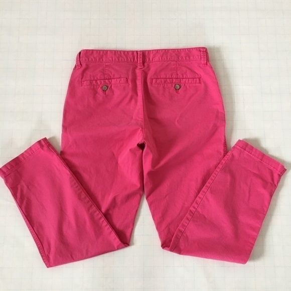 Gap Girlfriend Khakis Pink Relax Fit Straight Pant - Picture 12 of 12